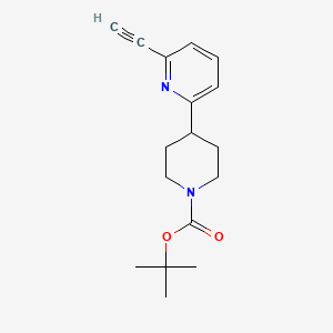 molecular formula C17H22N2O2 B12308013 Tert-butyl 4-(6-ethynylpyridin-2-yl)piperidine-1-carboxylate 