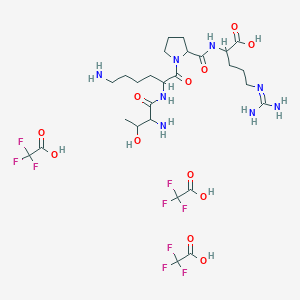 molecular formula C27H43F9N8O12 B12308073 Tuftsin 3TFA 