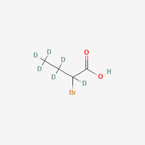 molecular formula C4H7BrO2 B12308115 2-Bromobutanoic acid-d6 