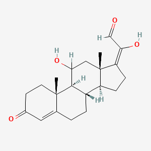 molecular formula C21H28O4 B1230812 11,20-Dihydroxy-3-oxopregna-4,17(20)-dien-21-al CAS No. 3247-38-9