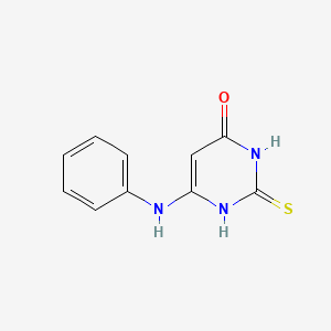 molecular formula C10H9N3OS B1230814 6-Anilino-2-thiouracil CAS No. 98421-02-4