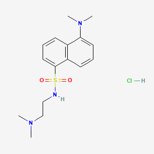 molecular formula C16H24ClN3O2S B1230815 Dimethylaminonaphthalene-5-sulfonaminoethylmethylamine CAS No. 74686-82-1
