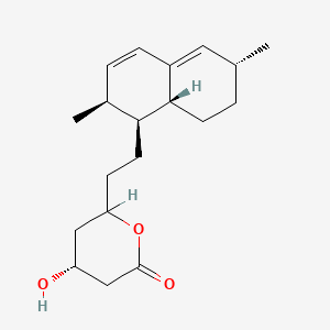 (4R)-6-[2-[(1S,2S,6R,8aR)-2,6-dimethyl-1,2,6,7,8,8a-hexahydronaphthalen-1-yl]ethyl]-4-hydroxyoxan-2-one