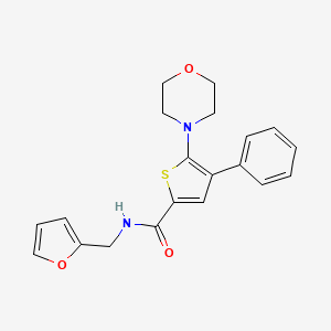 N-(2-furanylmethyl)-5-(4-morpholinyl)-4-phenyl-2-thiophenecarboxamide