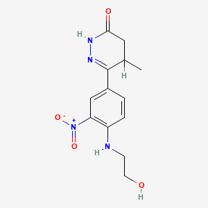3-[4-(2-hydroxyethylamino)-3-nitrophenyl]-4-methyl-4,5-dihydro-1H-pyridazin-6-one