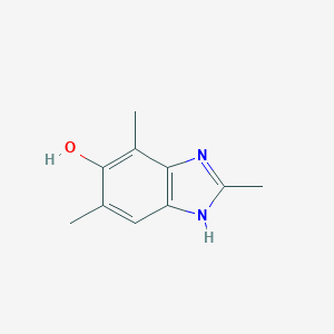 molecular formula C10H12N2O B123085 2,4,6-trimethyl-1H-benzimidazol-5-ol CAS No. 148832-45-5