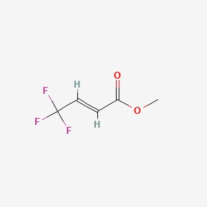molecular formula C5H5F3O2 B1230859 Methyl 4,4,4-trifluorocrotonate CAS No. 85694-31-1