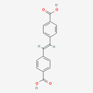 molecular formula C16H12O4 B1230860 4,4'-Stilbenedicarboxylic acid CAS No. 100-31-2