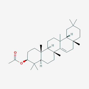 molecular formula C32H52O2 B1230865 [(3S,4aR,6aR,8aR,12aR,14aR,14bR)-4,4,6a,6a,8a,11,11,14b-octamethyl-1,2,3,4a,5,6,8,9,10,12,12a,13,14,14a-tetradecahydropicen-3-yl] acetate 