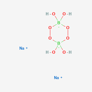 molecular formula B2H4Na2O8 B1230869 Disodium tetrahydroxidodi-mu-peroxido-diborate CAS No. 15120-21-5