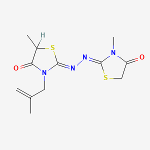 (2Z)-5-methyl-3-(2-methylallyl)-2-[(Z)-(3-methyl-4-oxo-thiazolidin-2-ylidene)hydrazono]thiazolidin-4-one