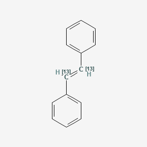molecular formula C14H12 B12308867 trans-Stilbene-13C2 