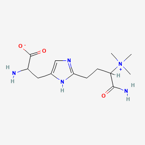 molecular formula C13H24N5O3+ B1230887 Diphthamide CAS No. 75645-22-6
