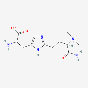 2-amino-3-[2-[4-amino-4-oxo-3-(trimethylazaniumyl)butyl]-1H-imidazol-5-yl]propanoate