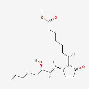 methyl (7E)-7-[(2S)-2-[(E,3S)-3-hydroxyoct-1-enyl]-5-oxocyclopent-3-en-1-ylidene]heptanoate