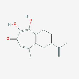 5,7-Dihydroxy-2-isopropenyl-9-methyl-1,2,3,4-tetrahydrobenzo[7]annulen-6-one