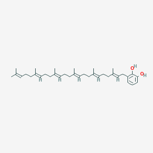 molecular formula C36H54O2 B1230891 2-Hexaprenyl-6-hydroxyphenol 
