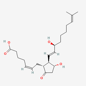 molecular formula C23H36O5 B1230915 20-isopropylidene Prostaglandin E2 CAS No. 59982-03-5