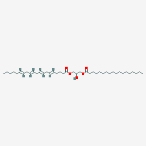 molecular formula C41H72O5 B1230921 (2-hydroxy-3-octadecanoyloxypropyl) (5E,8E,11E,14E)-icosa-5,8,11,14-tetraenoate CAS No. 75060-22-9