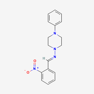 N-(2-Nitrobenzylidene)-4-phenyl-1-piperazinamine