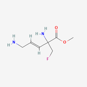 molecular formula C7H13FN2O2 B1230964 2-(Fluoromethyl)dehydroornithine methyl ester CAS No. 96681-91-3