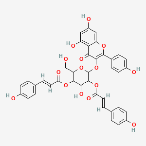 molecular formula C39H32O15 B1230965 2'',4''-Bis-O-(4-hydroxycinnamoyl)astragalin CAS No. 94535-60-1