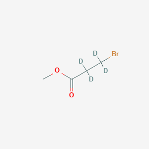 molecular formula C4H7BrO2 B12309694 Methyl 3-bromopropanoate-d4 