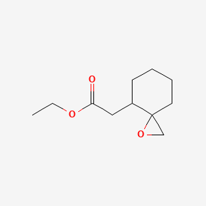 molecular formula C11H18O3 B12309765 Rac-ethyl 2-[(3R,4R)-1-oxaspiro[2.5]octan-4-yl]acetate 