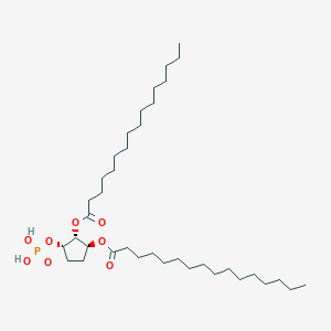 molecular formula C37H71O8P B1230983 1,2-Dipalmitoyl cyclopentanophosphoric acid CAS No. 62893-38-3