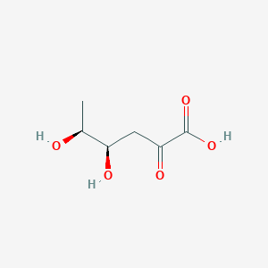 molecular formula C6H10O5 B1230988 2-dehydro-3-deoxy-L-rhamnonic acid 