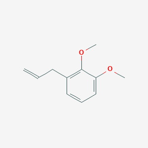 molecular formula C11H14O2 B012310 Benzene, 1,2-dimethoxy-3-(2-propenyl)- CAS No. 19754-21-3