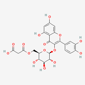 molecular formula C24H22O15 B1231007 Quercetin 3-O-malonylglucoside CAS No. 96862-01-0