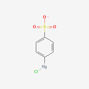 molecular formula C6H4ClHgO3S- B1231034 p-Chloromercuribenzenesulfonate 