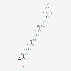 molecular formula C40H52O2 B1231040 E,e-Carotene-3,3'-dione CAS No. 28840-14-4
