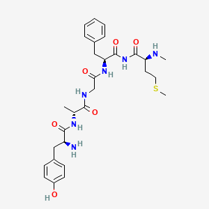 molecular formula C29H40N6O6S B1231044 L-Tyrosyl-D-alanylglycyl-L-phenylalanyl-N-methyl-L-methioninamide CAS No. 72719-77-8