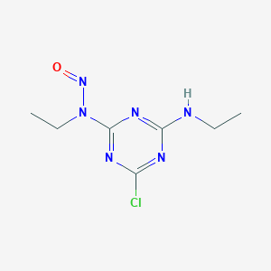 molecular formula C7H11ClN6O B123105 6-Chloro-N,N'-diethyl-N-nitroso-1,3,5-triazine-2,4-diamine CAS No. 6494-81-1