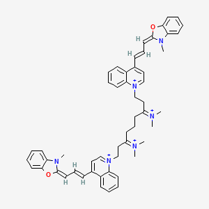 molecular formula C53H58N6O2+4 B1231080 YoYo-3 tetracation 