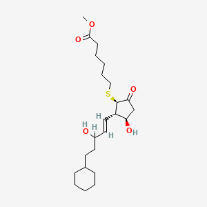 molecular formula C23H38O5S B1231081 20-Dimethyl-7-thiaprostaglandin E1 methyl ester CAS No. 111037-12-8