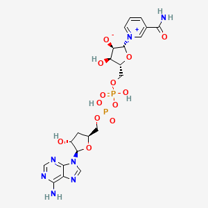 molecular formula C21H27N7O13P2 B1231084 3'-Deoxynicotinamide adenine dinucleotide CAS No. 60902-13-8