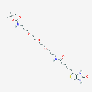 molecular formula C25H46N4O7S B12310854 N-Boc-N-Biotinyl-4,7,10-trioxa-1,13-tridecanediamine 