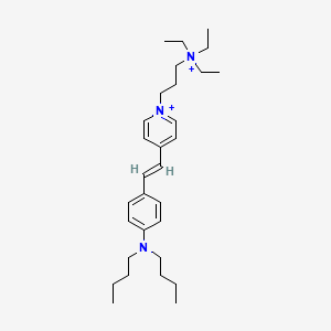 molecular formula C30H49N3+2 B1231086 FM1-43 cation CAS No. 774154-52-8