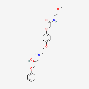 2-[4-[2-[[(2R)-2-hydroxy-3-phenoxypropyl]amino]ethoxy]phenoxy]-N-(2-methoxyethyl)acetamide
