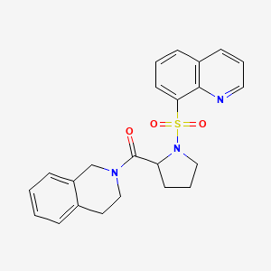 3,4-dihydro-1H-isoquinolin-2-yl-[1-(8-quinolinylsulfonyl)-2-pyrrolidinyl]methanone