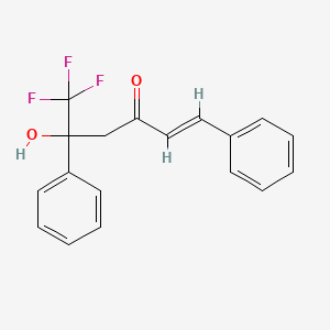 (E)-6,6,6-trifluoro-5-hydroxy-1,5-diphenyl-1-hexen-3-one