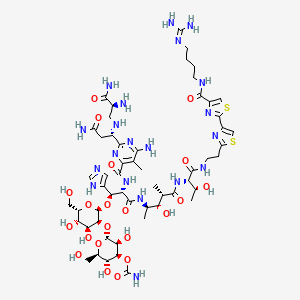 molecular formula C55H84N20O21S2 B1231143 Bleomycin B2 CAS No. 9060-10-0