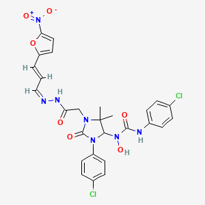 molecular formula C27H25Cl2N7O7 B1231150 Eeyarestatin I-E isomer 