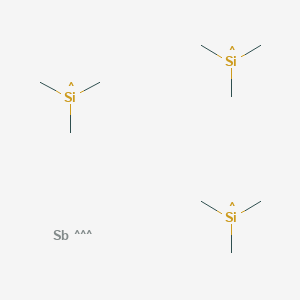 molecular formula C9H27SbSi3 B12311646 Stibine, tris(trimethylsilyl)- 