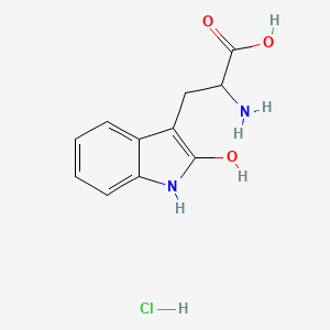 molecular formula C11H13ClN2O3 B12311757 Tryptophan, 2-hydroxy-, hydrochloride 