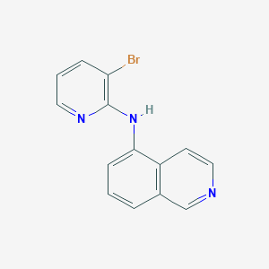 molecular formula C14H10BrN3 B12311766 N-(3-bromopyridin-2-yl)isoquinolin-5-amine 