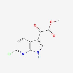 molecular formula C10H7ClN2O3 B12311806 methyl 2-(6-chloro-1H-pyrrolo[2,3-b]pyridin-3-yl)-2-oxoacetate 